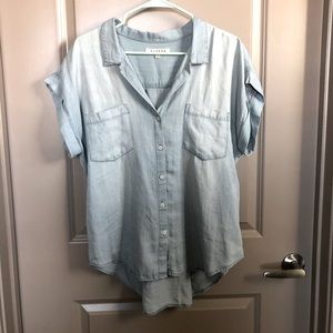 Harper chambray button up blouse